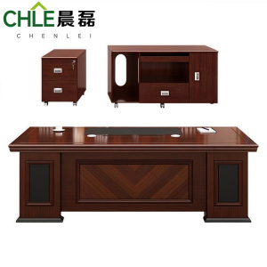 晨磊 老板桌 2.4m+侧柜+活动柜 套