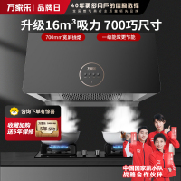 万家乐抽油烟机 中式吸油烟机家用小尺寸16m³/min大吸力油烟机深腔拢烟一级能效钢化玻璃面板CXW-260-TAZ1