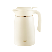 爱仕达(ASD)典雅系列保温壶304不锈钢真空保温壶办公居家两用大容量水壶 RWS20P3J-W 白色 2L大容量