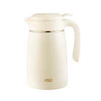 爱仕达(ASD)典雅系列保温壶304不锈钢真空保温壶办公居家两用大容量水壶 RWS20P3J-W 白色 2L大容量
