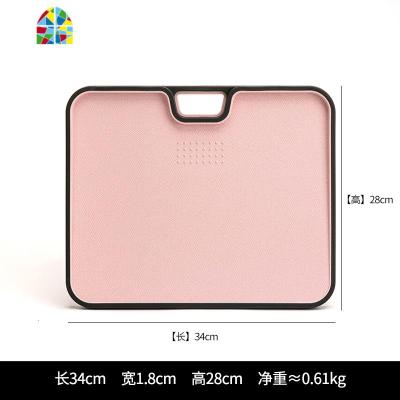 秸秆菜板家用厨房擀面板切水果砧板蔬菜案板刀板塑料双面 FENGHOU 粉色