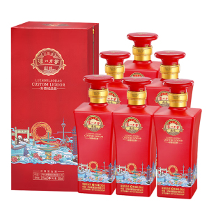 泸州老窖定制酒新蓉城品藏52度浓香型白酒500ml*6 整箱装