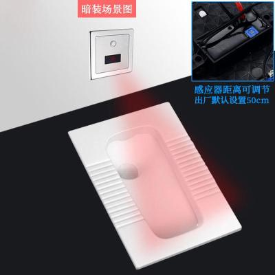  明装暗装感应闪电客大便器蹲便器厕所蹲坑红外线全自动电磁阀冲水阀配件