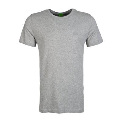 Hugo boss男士圆领短袖T恤 简约设计舒适棉质透气浅灰色款25夏季新款