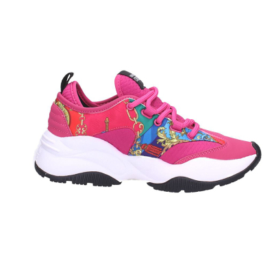 versacejeanscouture/范思哲女鞋粉色巴洛克花纹休闲运动单鞋EE0VZBSI4E71819EN5