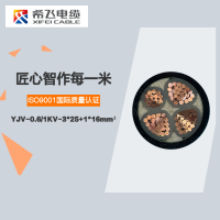 希飞牌 YJV-0.6/1KV-3*25+1*16mm² 铜芯低压电缆 元/米 联系客服 定制商品