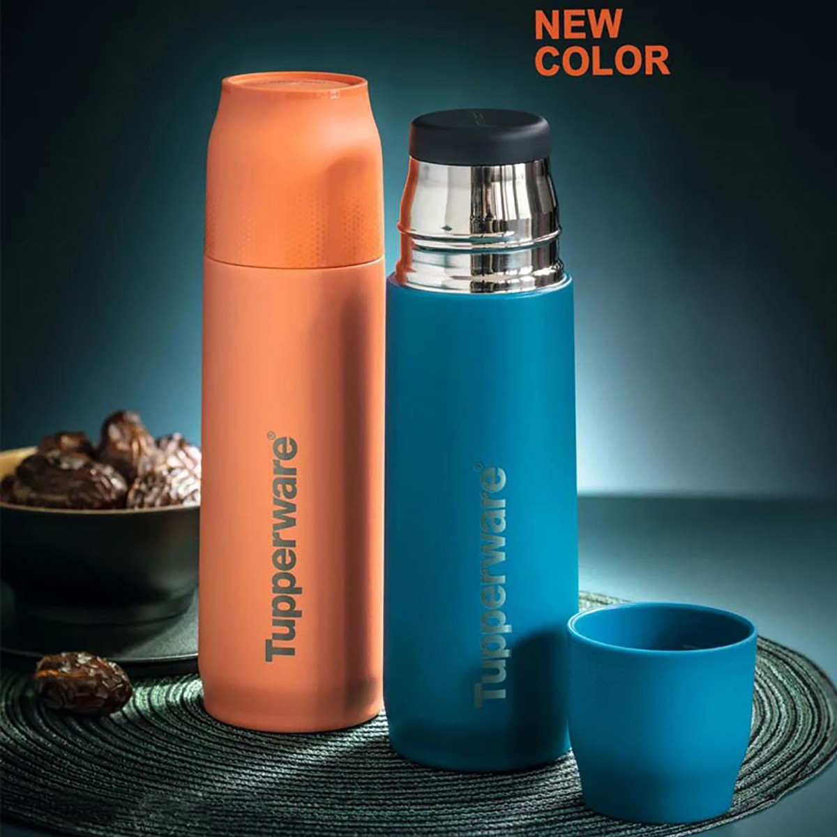 特百惠(tupperware)真空保温杯520ml 304不锈钢旋盖款直饮杯