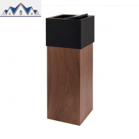 木制大号有盖垃圾桶家用客厅创意商用木质垃圾桶高中式酒店客房 三维工匠