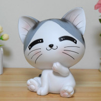 可爱小猫咪存钱罐创意大号家居装饰摆件儿童女孩成人储蓄罐储钱罐 三维工匠 乖乖