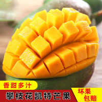 [熊猫鸟] 新鲜凯特芒 净重9斤装 大果 单果400g左右 整箱新鲜现摘热带时令水果甜心芒应季芒果