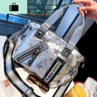 女士斜挎上新女包包新款潮2020时尚个性爆裂纹单肩包百搭手提包女NEW LAKE女斜挎包