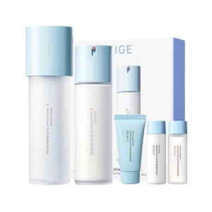 兰芝新水酷小蓝盾水乳2件套盒 补水保湿清爽型小蓝盾油干皮补水保湿肤品套盒正品