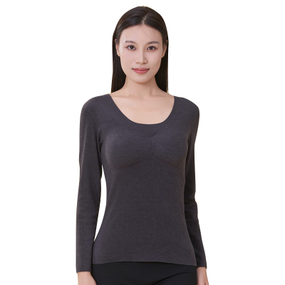 小护士 无痕圆领模杯款保暖上衣 NRY004