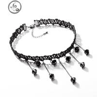 2019新款颈带锁骨链流苏chocker颈链女choker脖链网红项圈气项链 JiMi