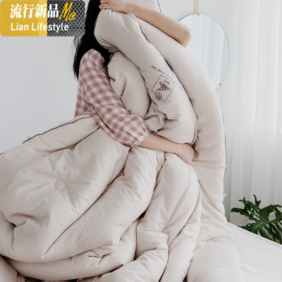 20%大豆秋冬被保暖 双人加厚棉被芯 单人夏被子棉春秋被冬季被 三维工匠