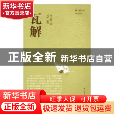 正版 瓦解 周大新著 人民文学出版社 9787020114993 书籍