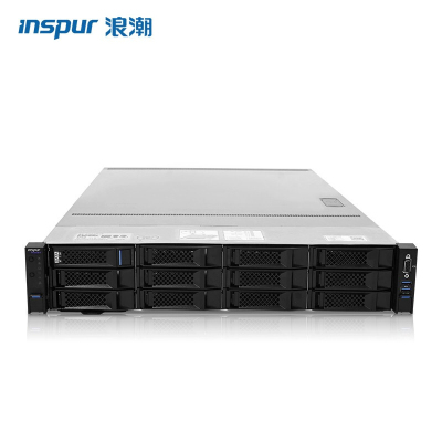 浪潮（INSPUR)NF5280M52U机架式服务器主机2*银牌4210R（2.4GHz/10核/20线程）丨64G内存丨3*8TB机械丨PM8204-2G丨550W双电