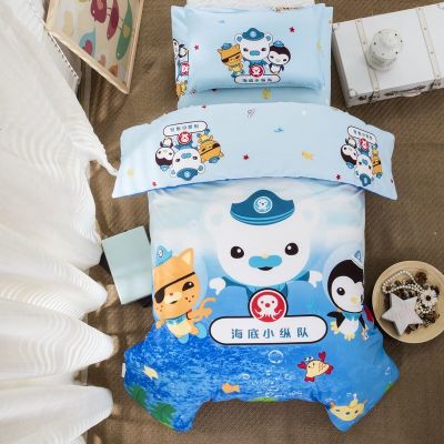 纯棉儿童被套单件幼儿园被子三件套儿童被褥婴儿床六件套含芯定