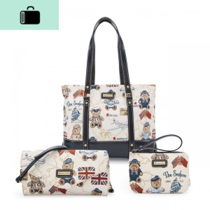 三件套单肩包斜挎链条小包手拿包女组合套装包DBTV765075NEW LAKE 白色女手包 白色