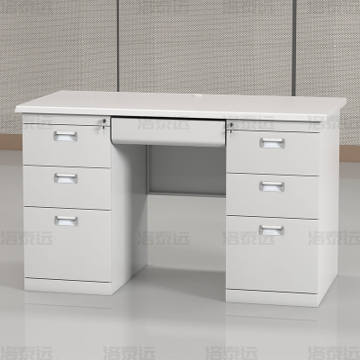 洛泰远 钢制办公桌职员桌员工桌学生写字台1.4米C款