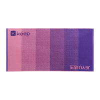 洁玉 KEEP联名款-进阶时刻7A级抗菌纯棉浴巾单条袋装 J5906B 绝绝紫