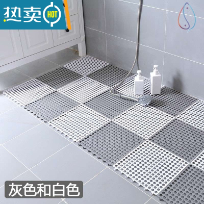 敬平卫生间防滑地垫洗澡防摔浴室防漏水隔水全铺可剪带孔的淋浴垫沐浴防滑垫