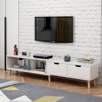 森美人电视机柜现代简约视听柜小户型客厅地柜可伸缩茶几电视柜组合