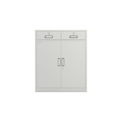 臻远二斗下节资料柜文件柜 ZY-KLP-G065 900*850*390灰白色厚度0.6mm