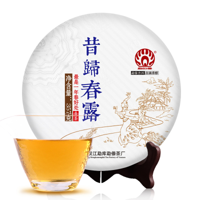 2018春茶-勐傣茶厂头春昔归春露古树普洱茶生茶饼357g