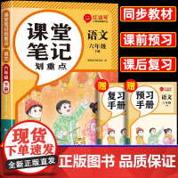 2025春季新版六年级下册语文课堂笔记人教版 小学6年级下学期人教正版教辅书同步练习课本教材解析讲解全解随堂学霸辅导预习