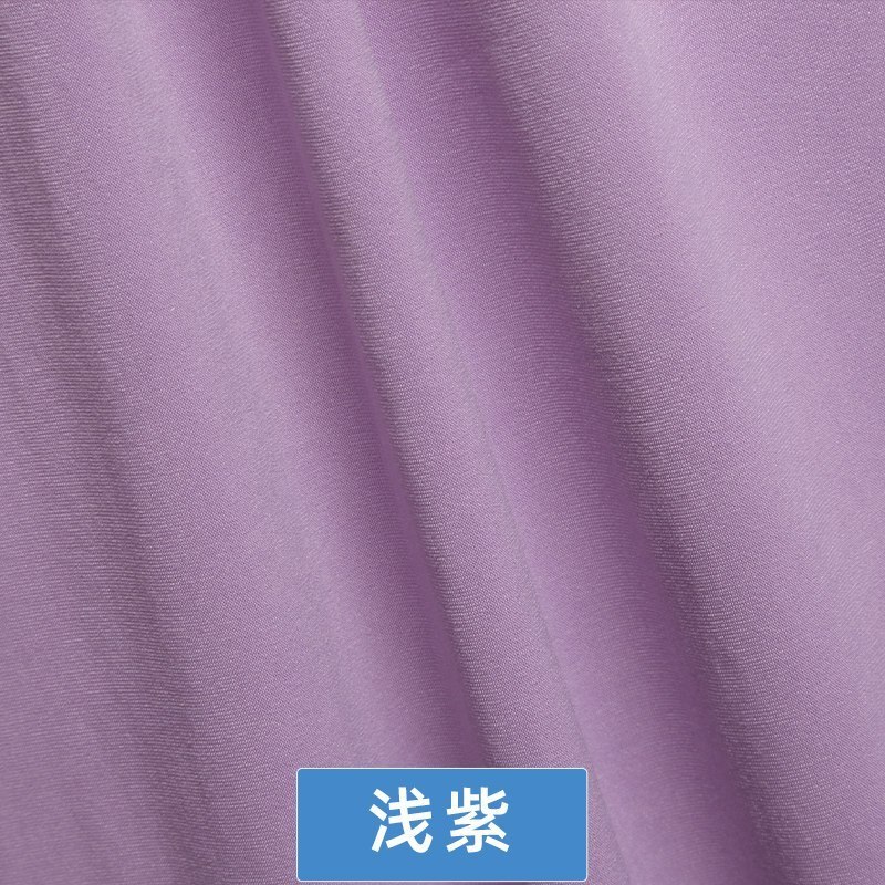 家柏饰(CORATED)氨纶高弹力布料面料四面弹针织牛奶丝布料色椅套夏裙子服装 浅紫