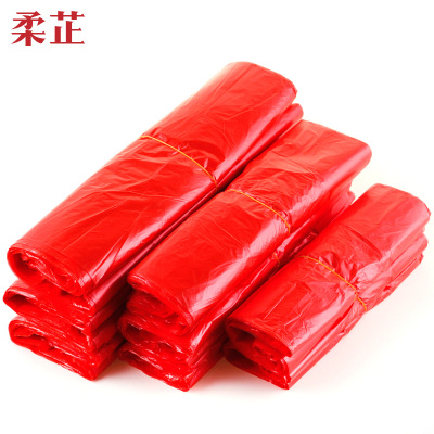 柔芷 红色塑料背心 22*35cm 个