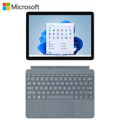 微软Surface Go3 酷睿i3 8G+128G 二合一平板电脑 典雅黑+冰晶蓝键盘盖 10.5英寸 学生平板