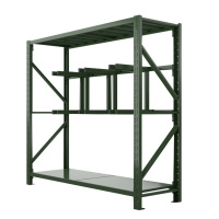 利特莱依消防铁锹镐农具摆放架安保装备器材存放架绿色盾牌货架锹镐架重型-主架