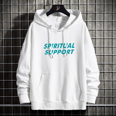 蓝缕金(LANLVJINWEI)男士卫衣秋季新品纯棉打底衫连帽套头宽松印花外套港风帅气休闲袋鼠兜印花学生上衣外套