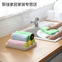 家柏饰(CORATED)厨房去油污毛巾抹布吸水不毛擦手巾洗碗布擦桌清洁巾