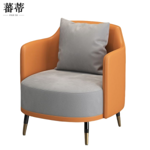 蕃蒂洽谈沙发橙色个