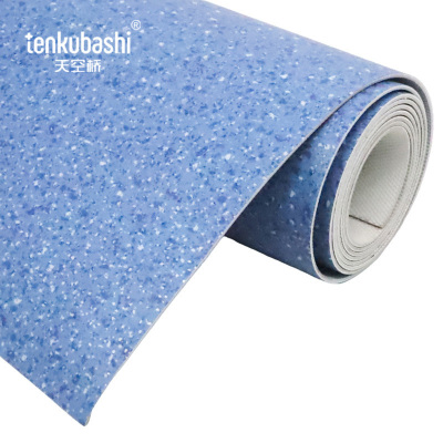 天空桥 阻燃地板 深蓝碎石纹2.0mm 卷