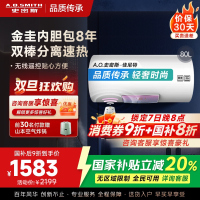 AO史密斯佳尼特 80升电热水器 金圭内胆8年免费包换 双棒分离速热 可遥控大屏 CTE-80TT 储水式