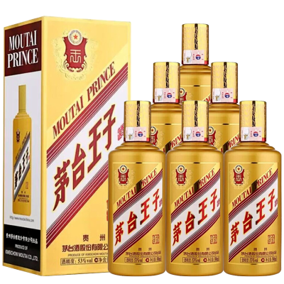 茅台股份有限公司金王子53度500ml*6瓶整箱酱香型白酒
