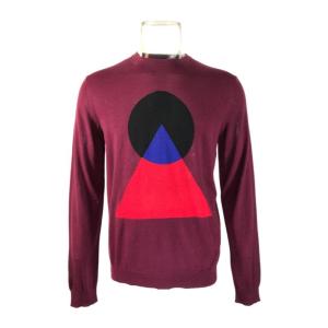 高田贤三(Kenzo)羊毛圆领针织衫男长袖运动休闲潮牌百搭配色时尚