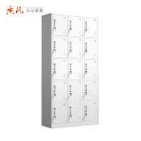 苏宁 质凡 办公家具 十五门更衣柜储物柜带锁多门柜/ZF-GYG009/850*350*1800