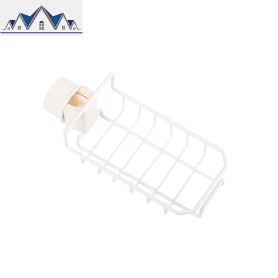 水龙头置物架 厨房水沥水架 家用免打孔洗碗海绵挂篮抹布收纳架 三维工匠