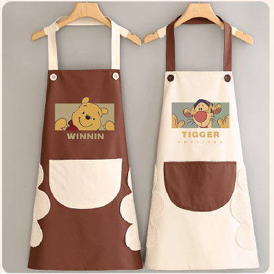 [补贴10%]时尚定制logo印字卡通防水防油家用厨房围裙餐饮专用上班做饭围腰