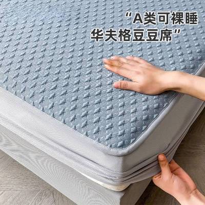 冰丝凉席夏天2026新款床笠款三件套夏季A类母婴级婴儿可用软席子3_516