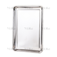 翌嘉YJ40625023 304不锈钢方盘蒸饭盘食堂托盘蒸饭柜烤箱面包馒头盘商用托盘 600*400*20