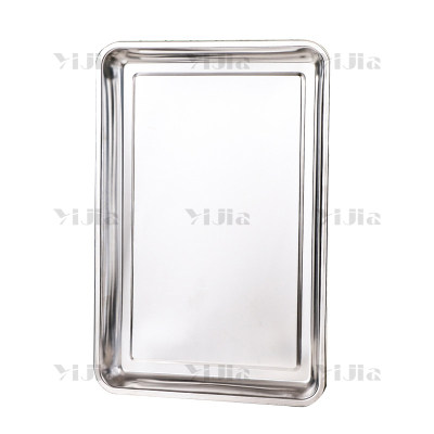 翌嘉YJ40625023 304不锈钢方盘蒸饭盘食堂托盘蒸饭柜烤箱面包馒头盘商用托盘 600*400*20