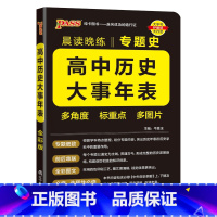 历史大事年表 高中通用 [正版]2024晨读晚练高中语文必背古诗文72篇64+16篇新高考60篇古代文化常识速记精练高一
