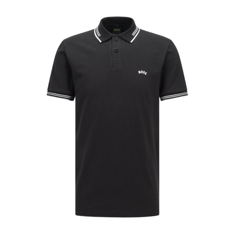 奢侈品服饰男黑色徽标Polo衫 50469210-001 舒适流行