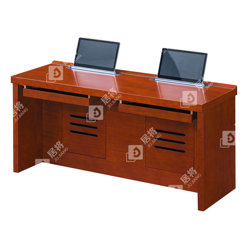 居将 JJ4022304 升降电脑桌多媒体办公桌会议培训桌 1.6米双人位